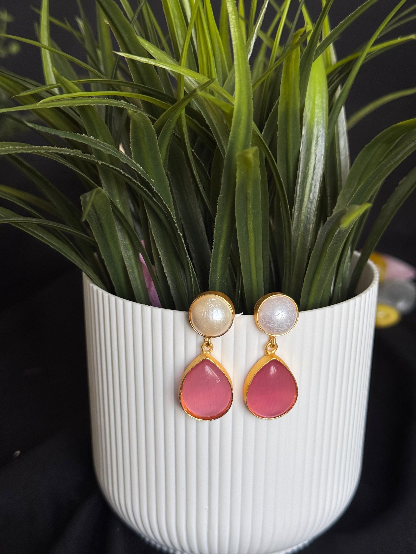 PASTEL GLOW STATEMENT NECKLACE SET (product code-045)