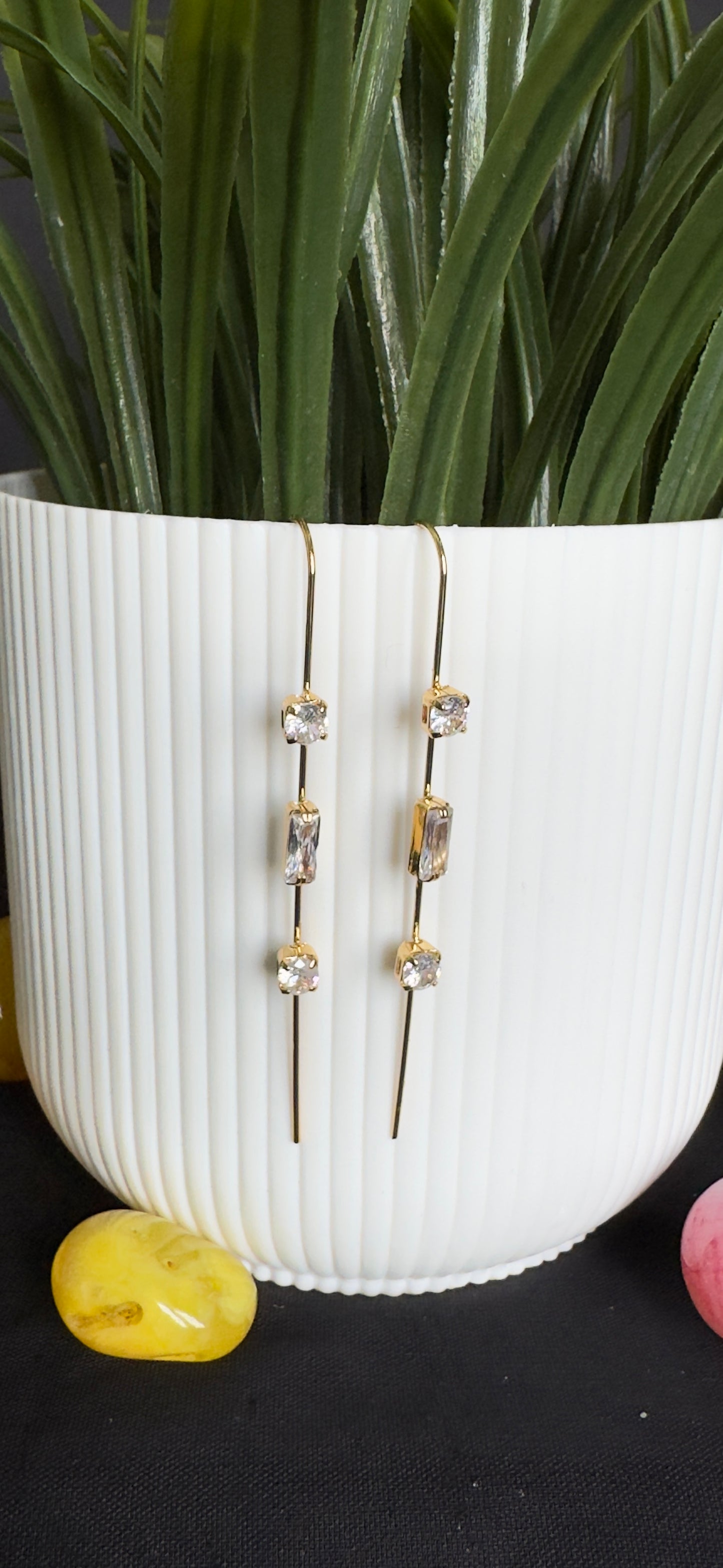 TRIPLE CRYSTAL EARCUFFS (product code-098)