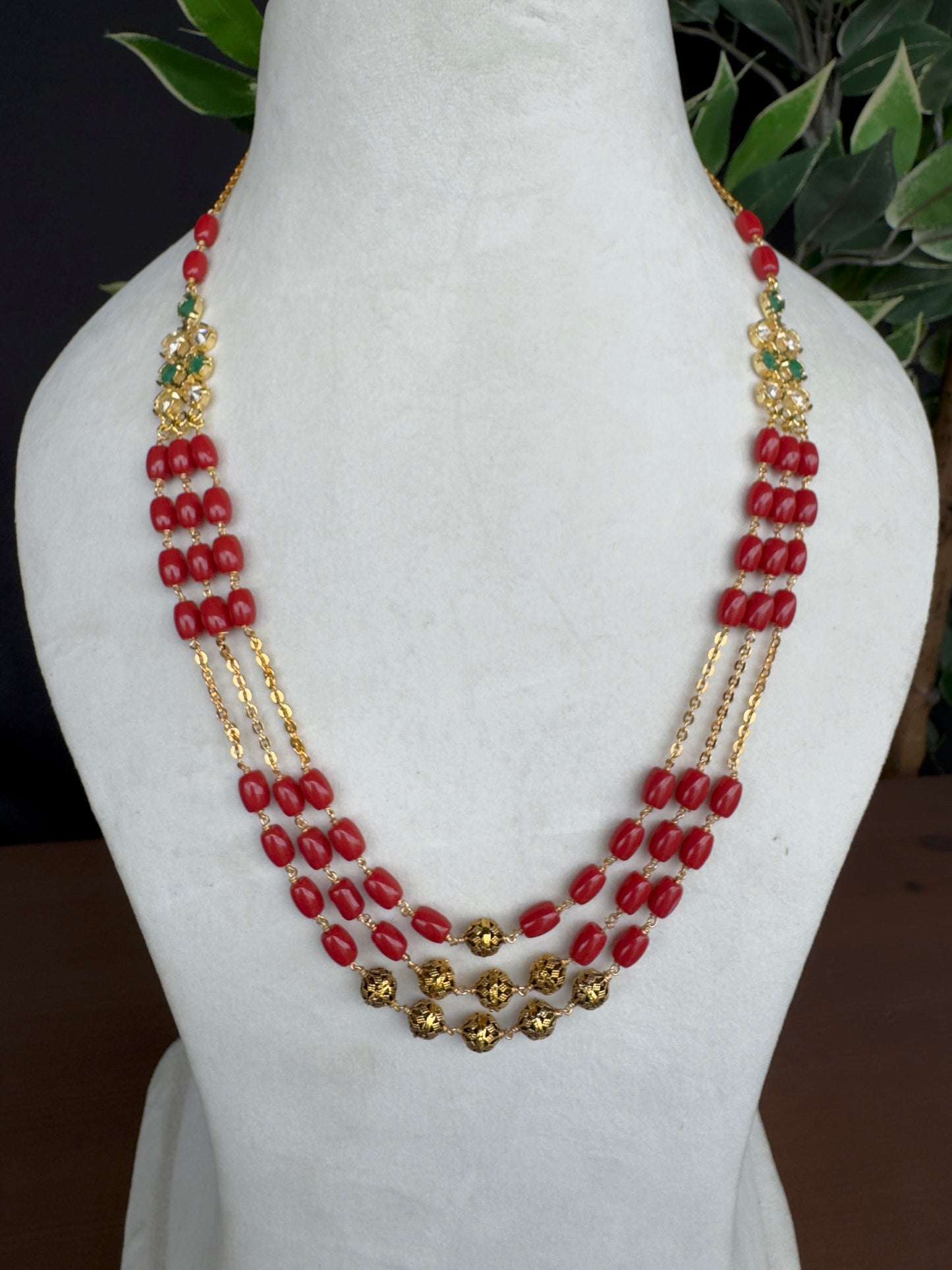 CORAL MOPPU MALA (product code-039)