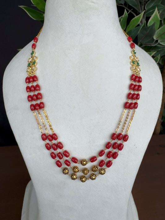 CORAL MOPPU MALA (product code-039)
