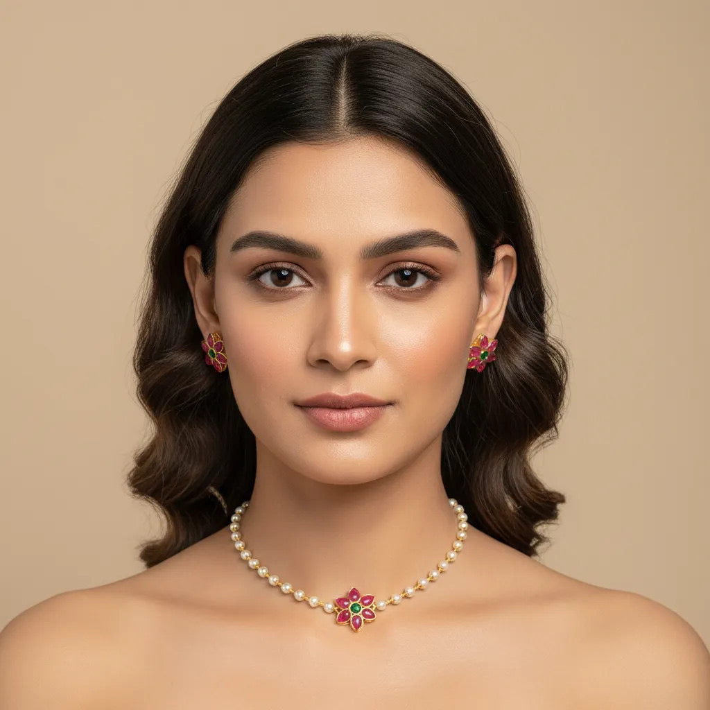 PEARL CHOKER(product code-027)