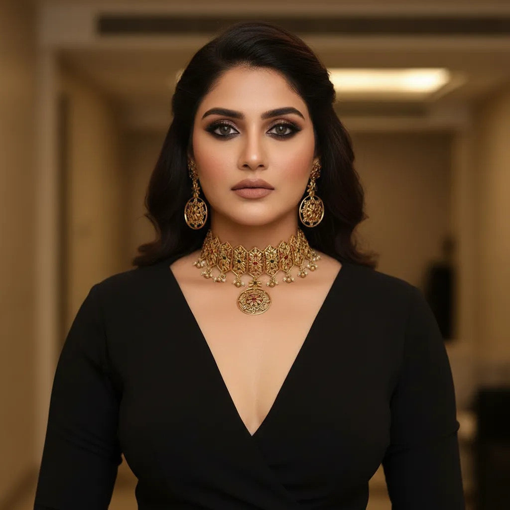 HEAVY MATTE CHOKER SET (product code-