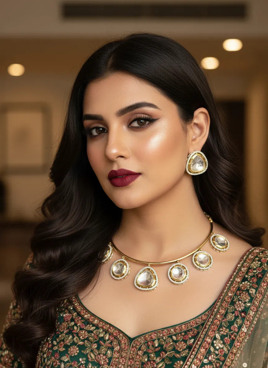 KUNDAN KANTI SET (product code-025)
