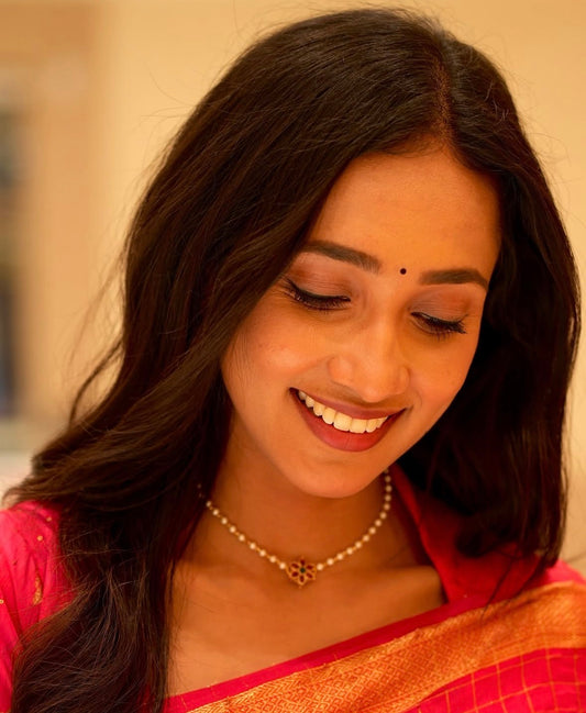 SINGLE LAYER PEARL CHOKER(product code-033)