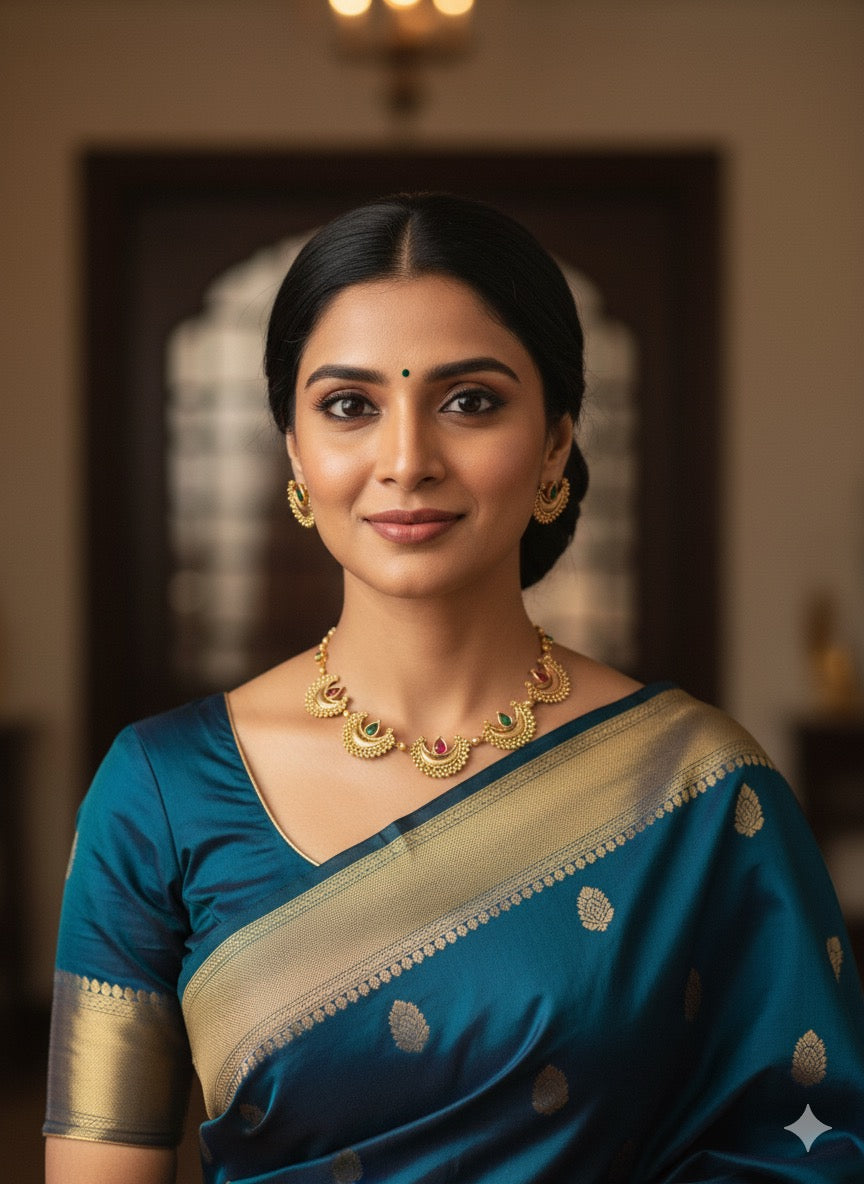 MOON DESIGN NECKLACE SET (product code-046)