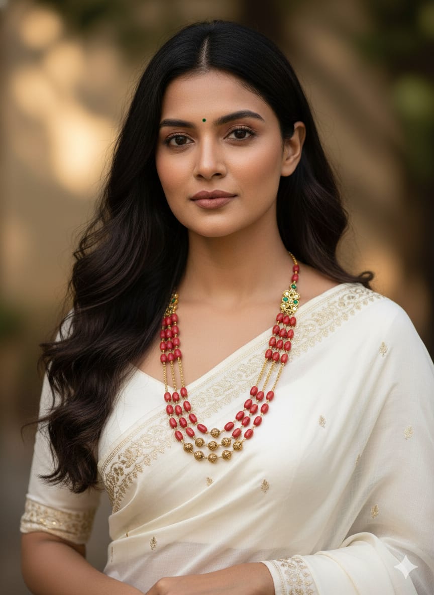 CORAL MOPPU MALA (product code-039)