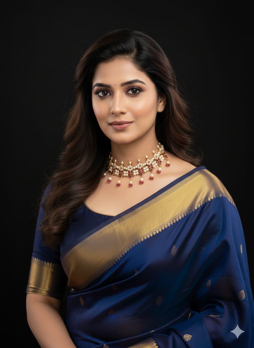 MAHARASTRIAN STYLE PEARL CHOKER SET (product code-44)